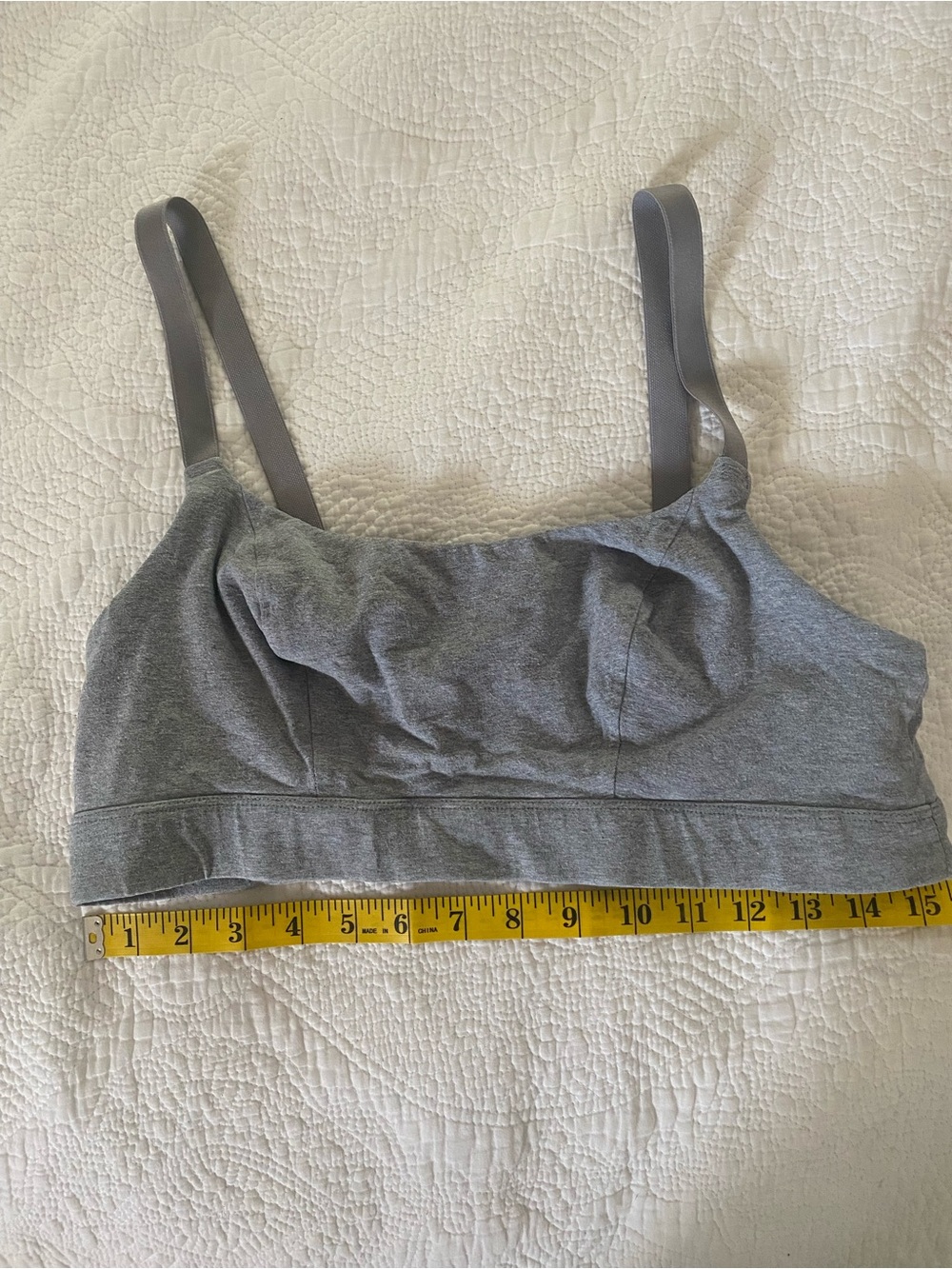 Knickey Gray Organic Cotton Tank Bralette XL - Picture 4 of 4